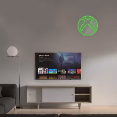 چراغ دیواری نئون دیزاین طرح Xbox-GL_GR