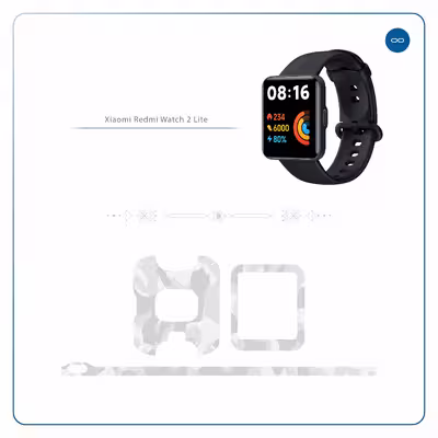 برچسب ماهوت طرح Army_Snow مناسب برای ساعت هوشمند شیائومی Redmi Watch 2 Lite
