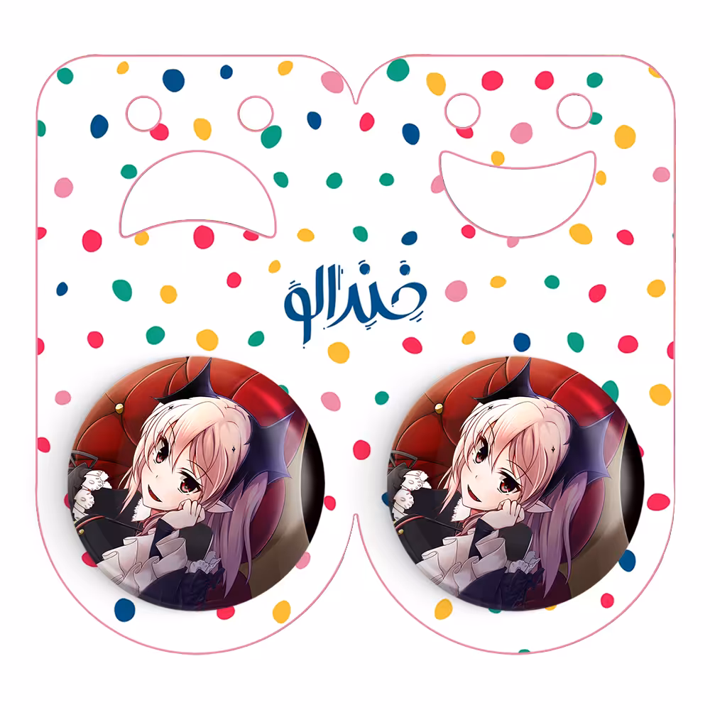 پیکسل خندالو مدل کورل تپس انیمه اسرافیل پایانی کد 12653 به همراه مگنت