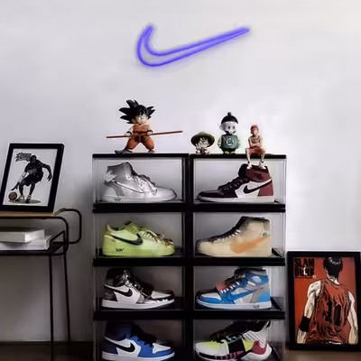 چراغ دیواری نئون دیزاین طرح Nike_BL