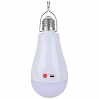 چراغ آویز چادر کاربیست مدل شارژی E27 کد 20 با نور مهتابی