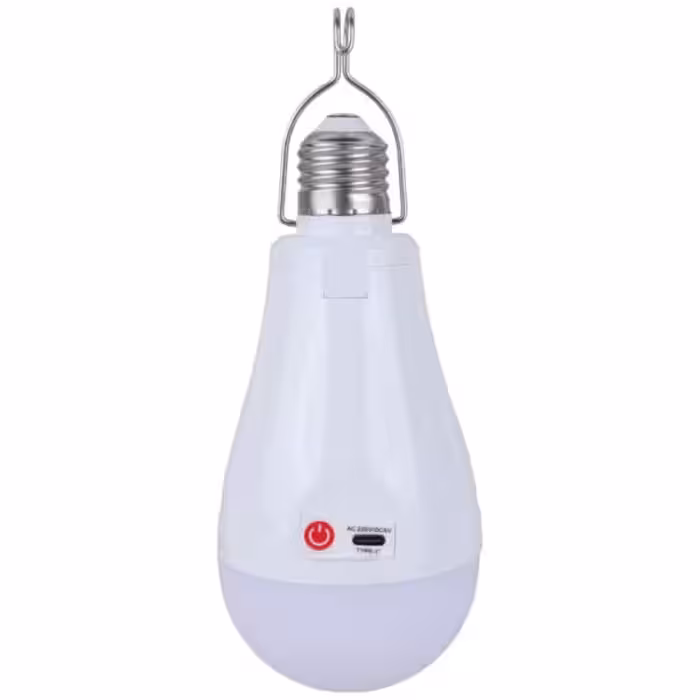 چراغ آویز چادر کاربیست مدل شارژی E27 کد 20 با نور مهتابی