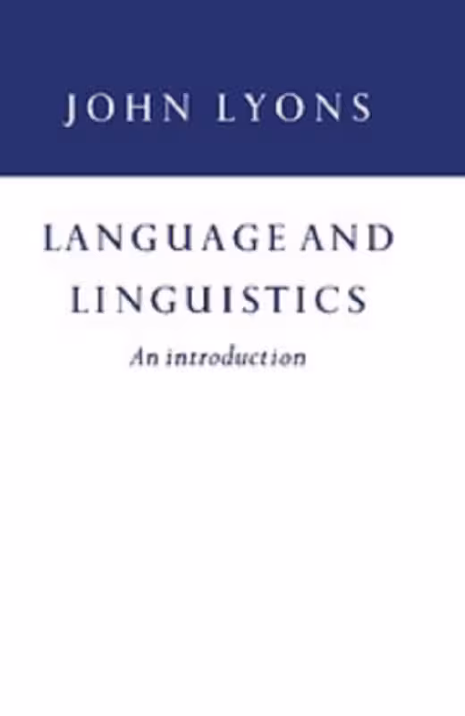 کتاب Language and Linguistics