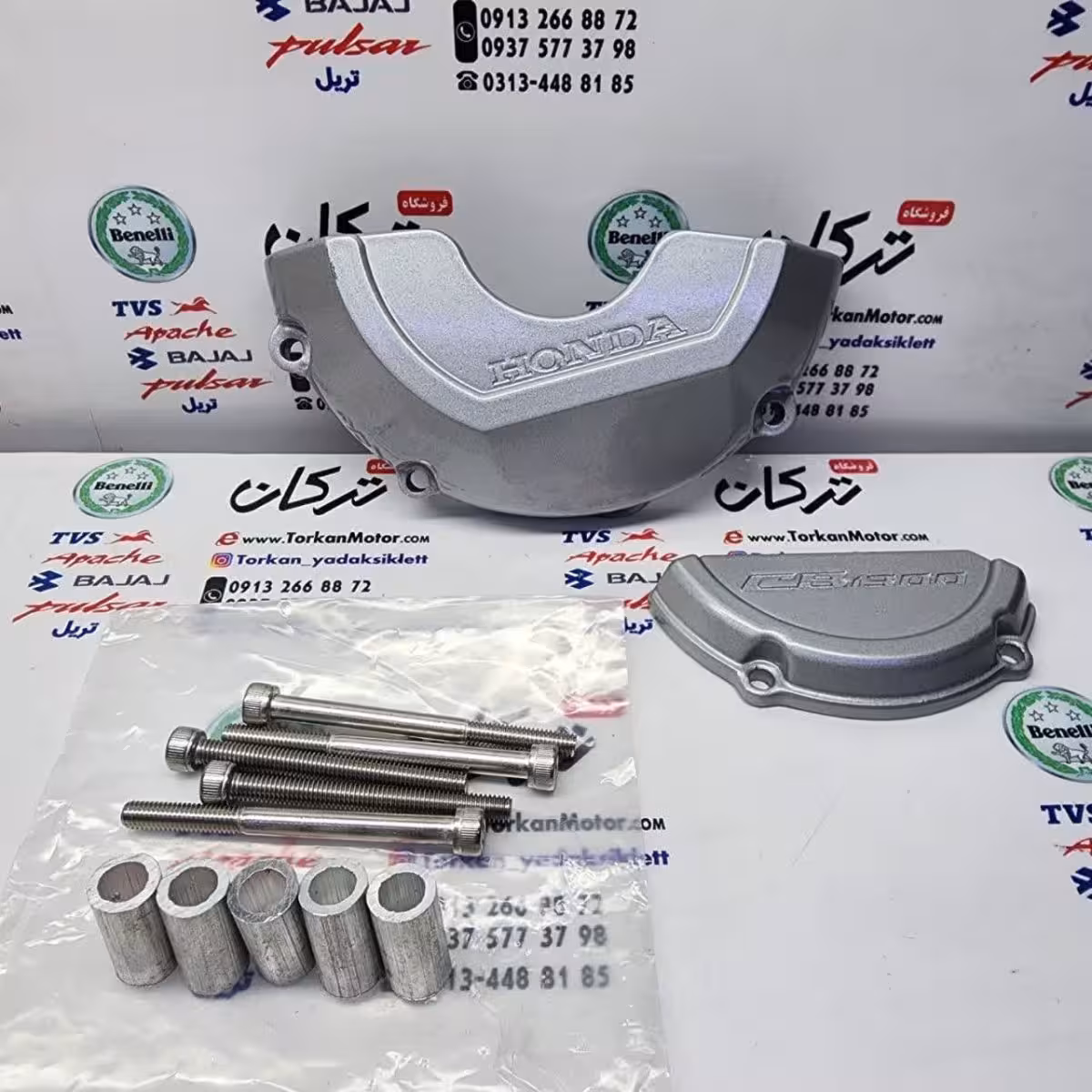 محافظ بغل انجین کامل سی بی CB1300 ( نقره ای )