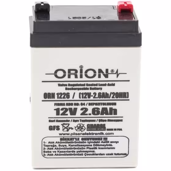 باطری 12 ولت 6.2 آمپر ساعت 97.5*48*70