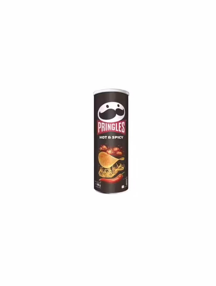 چیپس پرینکلس PRINGLES باطعم HOT & SPICY بسته 165 گرم
