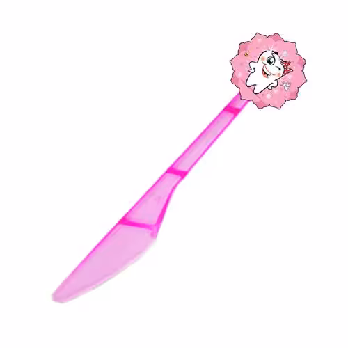 کارد تم تولد دندانی دخترانه