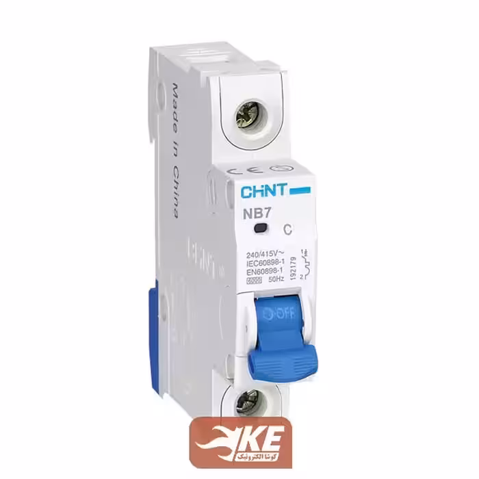 کلید مینیاتوری AC تک پل 63 آمپر 4.5kA تیپ C چینت سری NB7