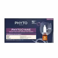 سرم مو فیتو ضد ریزش و تقویت مو زنانه مدل Phytocyane 92% بسته 12 عددی × 5 میل
