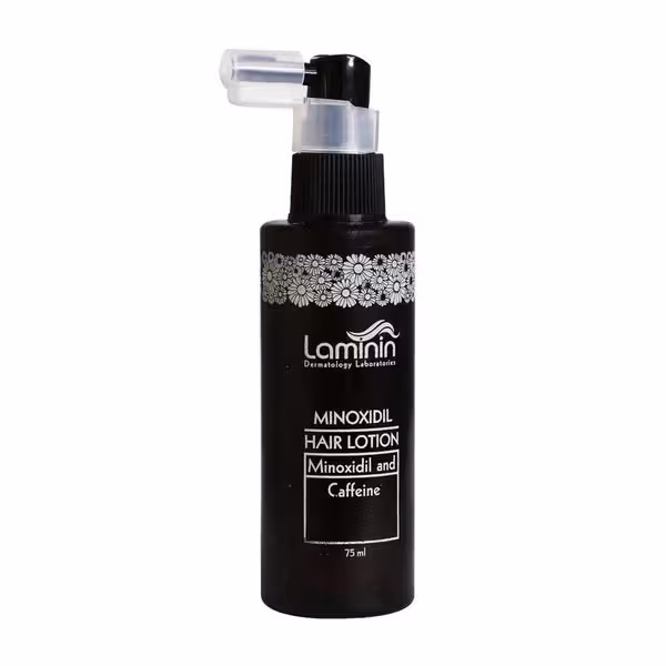 محلول ضد ریزش مو حاوی ماینوکسیدیل و کافئین لامینین Laminin