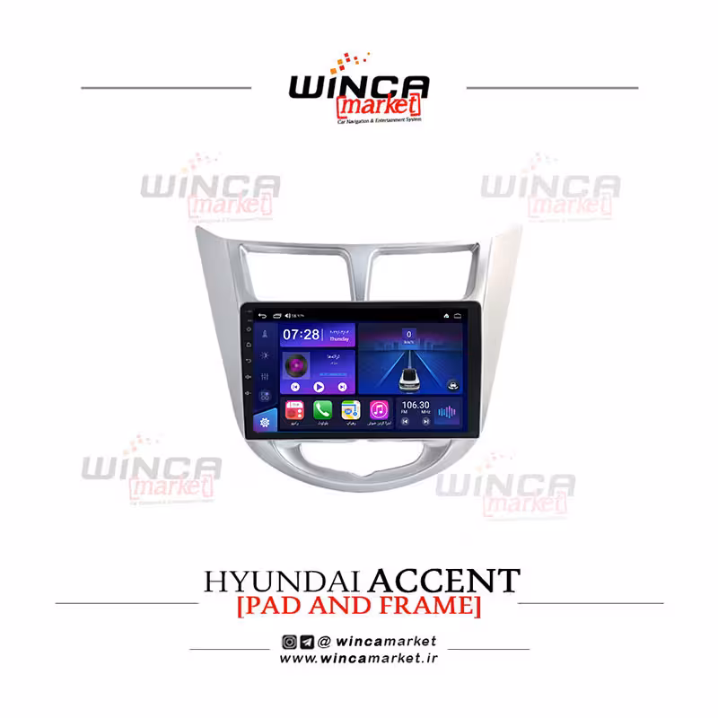مانیتور اندروید هیوندای اکسنت برند وینکا WINCA سری S500  پلاس مدل YH855