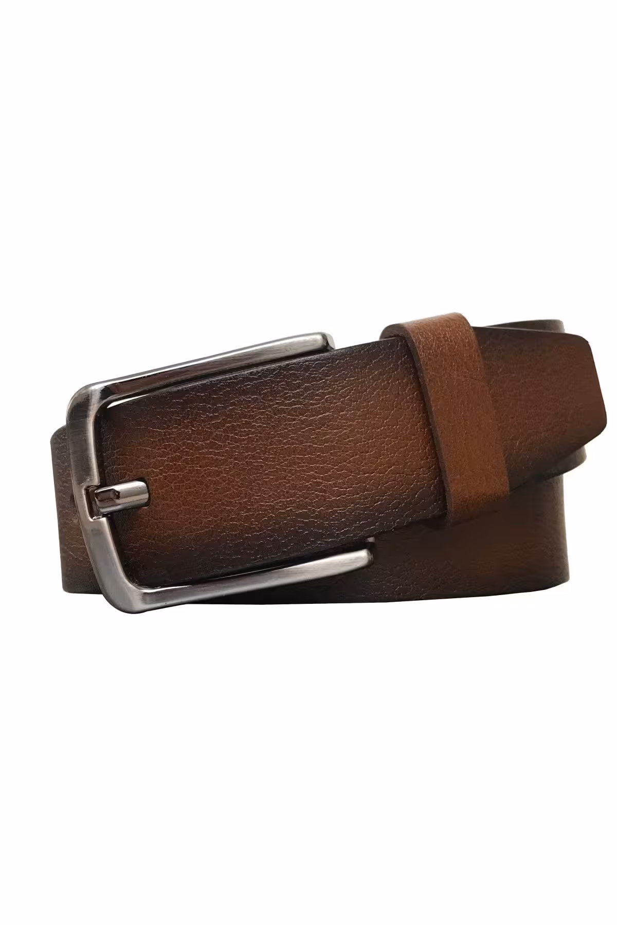 کمربند چند رنگ مردانه و زنانه قهوه ای چرم اصل 4 سانتی متر GoDeri