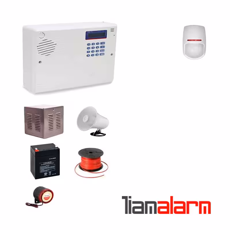 پکیج دزدگیر اماکن باسیم مدل سایلکس سیمکارتی وتلفنی SG8PY1