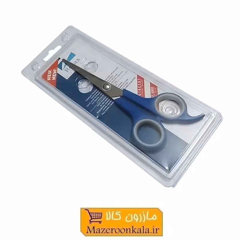 قیچی آرایشی  یا آرایشگری کات تک دم Relax ریلکس 18 سانت آبی HGC-012-4