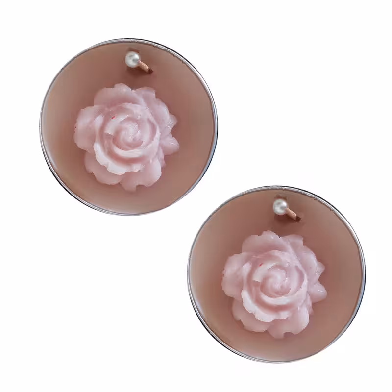 شمع وارمر مدل گل مجموعه 2 عددی