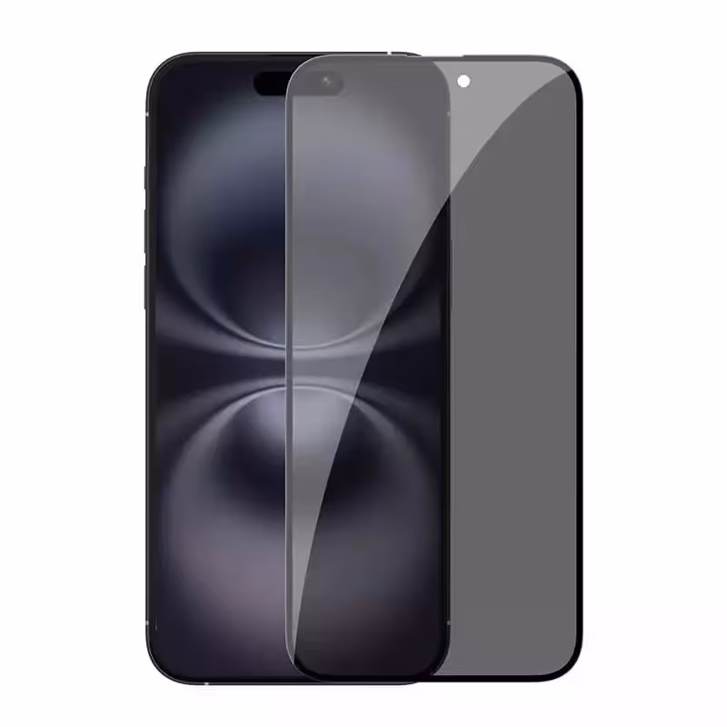 محافظ حریم شخصی صفحه نمایش گرین لاین مدل 3D Silicon Plus مناسب برای گوشی موبایل اپل iPhone 15 Pro