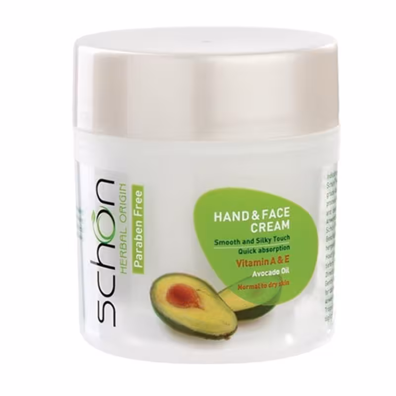 کرم دست و صورت شون Schon با عصاره آووکادو حجم 150 میل