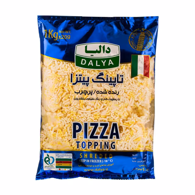 تاپینگ پیتزا رنده شده پرچرب دالیا 1000 گرمی
