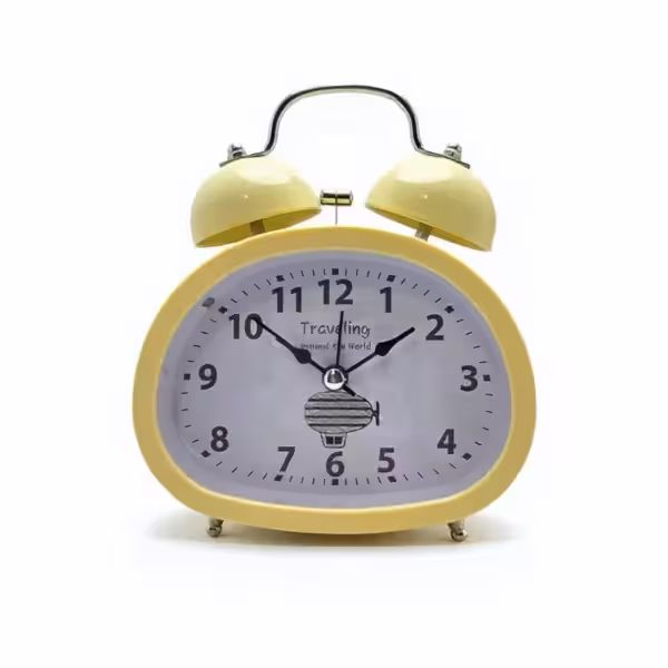 ساعت رو میزی طرح بالن زرد