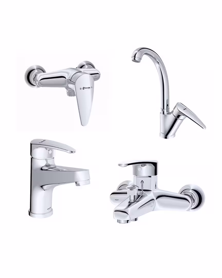 ست چهار تکه شیرآلات شودر مدل مانا