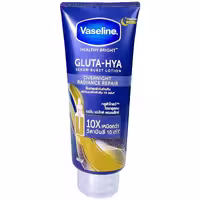 لوسیون بدن شب وازلین مدل Vaseline Gluta-Hya Serum Burst Lotion Overnight Radiance Repair حجم 300 میلی‌لیتر