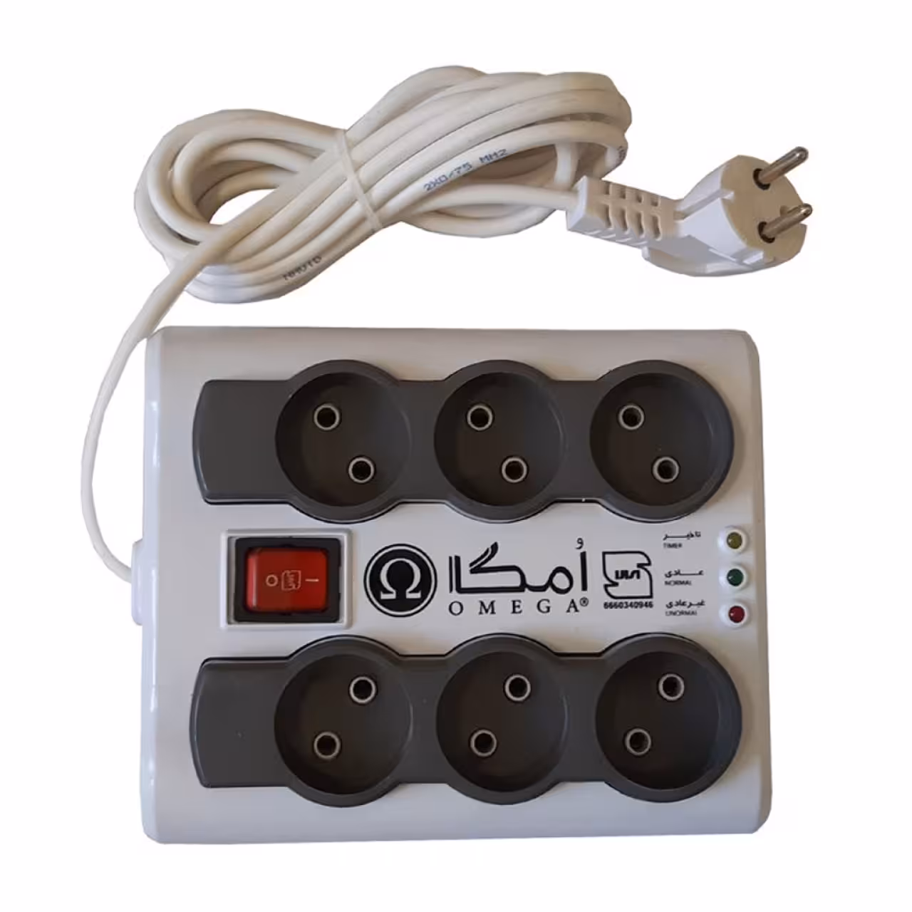 محافظ ولتاژ امگا مدل P6000 طول کابل 3 متر