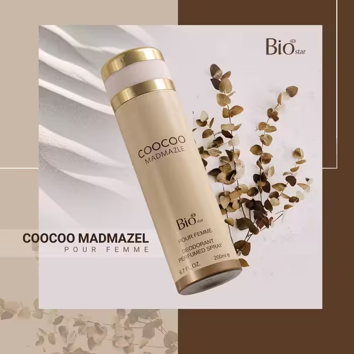 اسپری بدن بیو استار رایحه کوکو مادمازل Coocoo Madmazle حجم 200 میلی لیتر