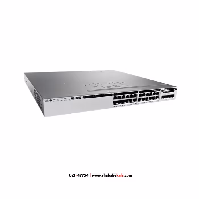 سوئیچ شبکه سیسکو مدل WS-C3850-24P-S