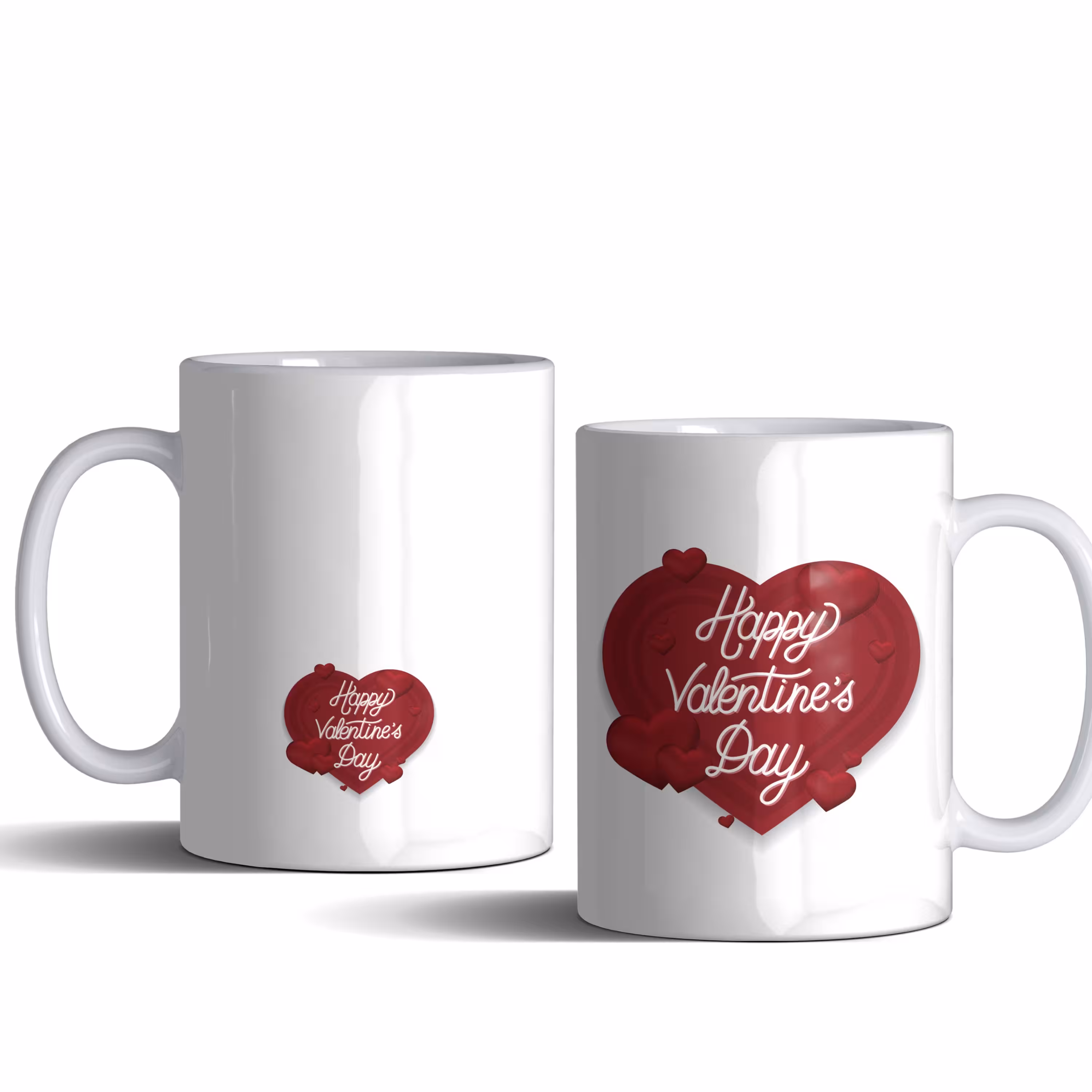 لیوان (ماگ) با متن HAPPY VALENTINE DAY و تصویر قلب