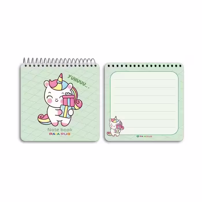 دفترچه یادداشت 10×10 طلقی فانتزی