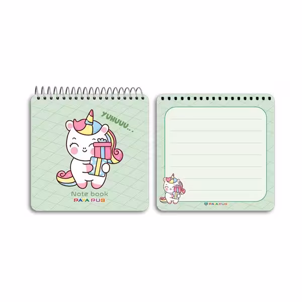 دفترچه یادداشت 10×10 طلقی فانتزی