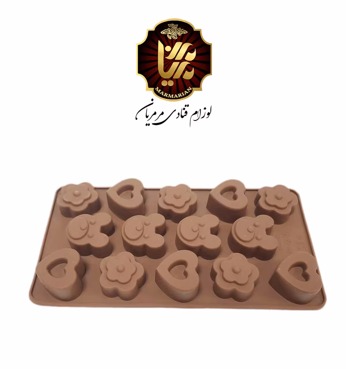 سیلیکون شکلات قلب و خرس