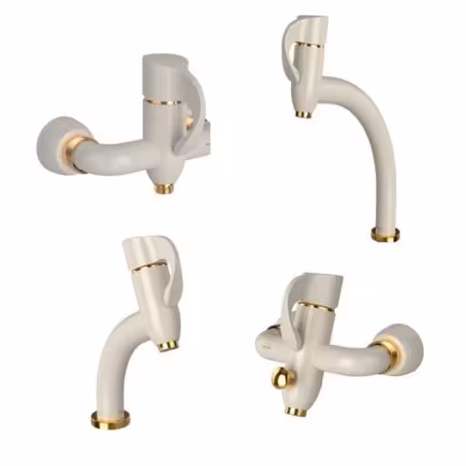 ست شیرالات شودر مدل دانته شیری طلایی