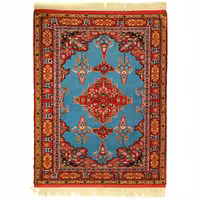 فرش دستبافت چله ابریشم دو متری طرح عشایری