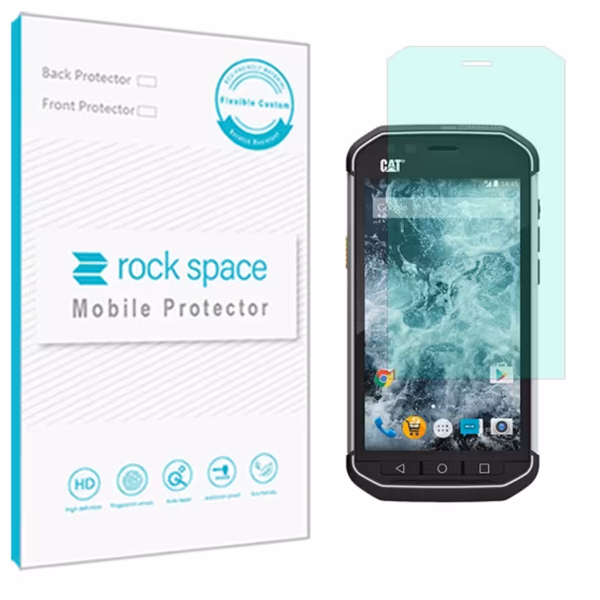 گلس  کاترپیلار S40  مدل نانو هیدروژل گرین لایت برند راک اسپیس   