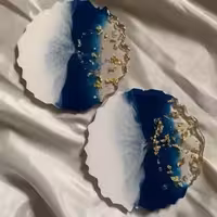 زیرلیوانی رزینی 6عددی جهیزیه عروس