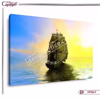 تابلو کشتی فنگ شویی R7657