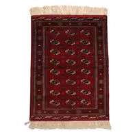 فرش قدیمی دستباف نیم متری مدل ترکمن کد 4030575