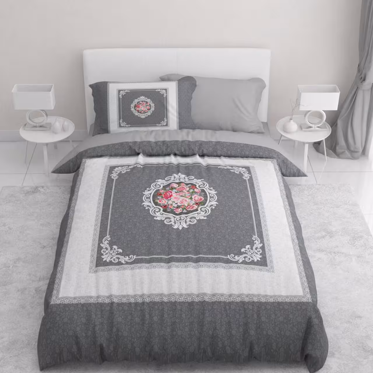 سرویس لحاف روتختی ترکسان یک نفره 4 تیکه کد D160