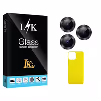محافظ پشت گوشی ال کا جی مدل LK Glass FLL فلزی مناسب برای گوشی موبایل اپل iPhone 13 ProMax  به همراه محافظ لنز دوربین