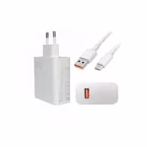 شارژر دیواری شیائومی 120 وات به همراه کابل تبدیل USB-C