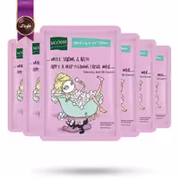 6 عدد ماسک صورت ورقه‌ ای مویام MOOYAM مدل زغال فعال و اسید گلیکولیک Charcoal Glycolic Acid پک 1 عددی (اورجینال)