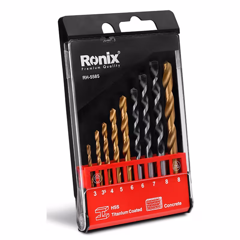 مجموعه 9 عددی مته رونیکس مدل RH-5585