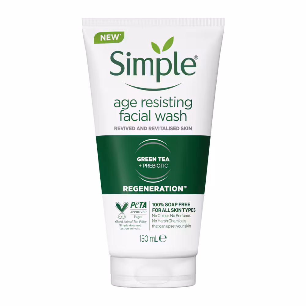 ژل شستشوی ضد پیری سیمپل مدل Age Resisting حجم 150 میل