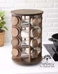 ادویه 16 تایی شیشه ساده گردون کد GD-1016 فلورا