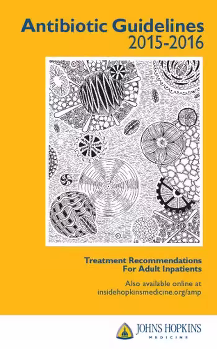 خرید و دانلود نسخه کامل کتاب Johns Hopkins Antibiotic Guidelines