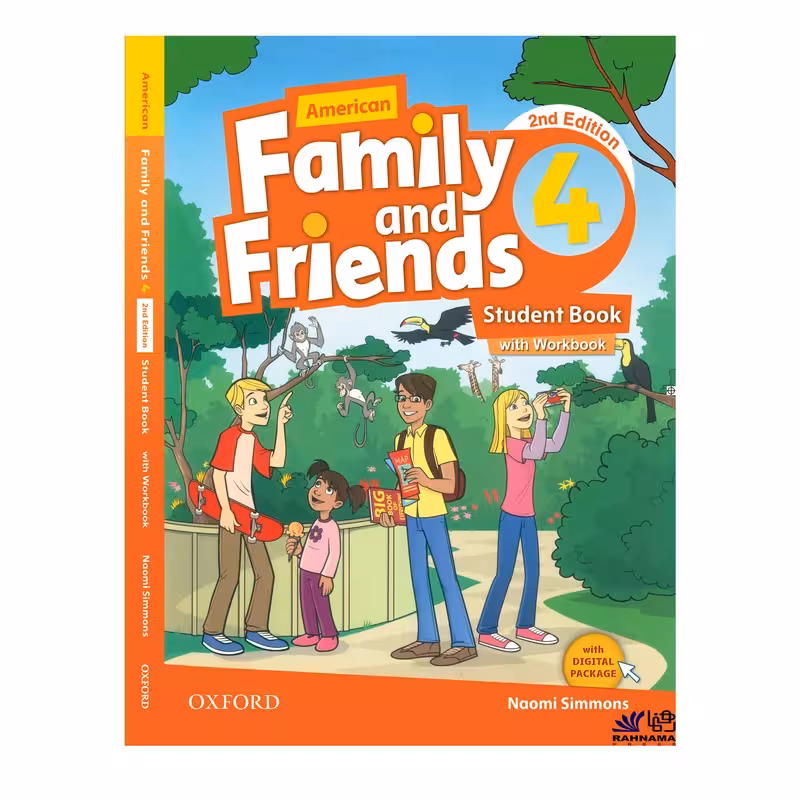 کتاب AMERICAN FAMILY AND FRIENDS 4 اثر NAOMI SIMMONS انتشارات رهنما