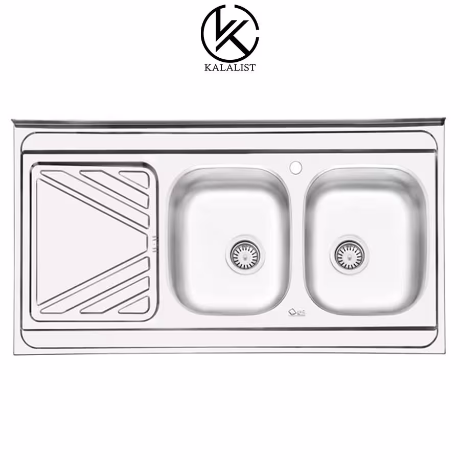 سینک ایلیا استیل نیمه فانتزی روکار مدل 3028