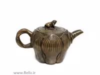 قوری برنزی طرح گل و قورباغه