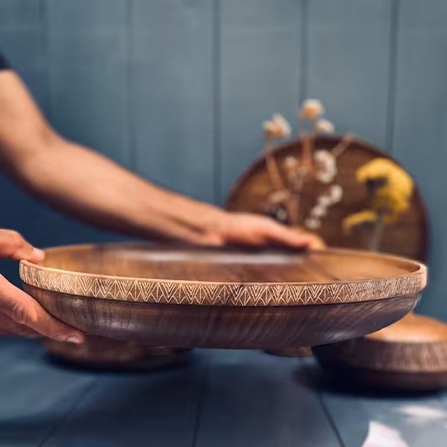 ظرف چوبی پذیرایی کد 930